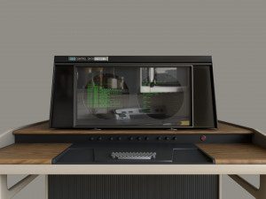 Retro Computer Terminal Model 3D