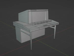 Terminal d'ordinateur r&eacute;tro Modèle 3D