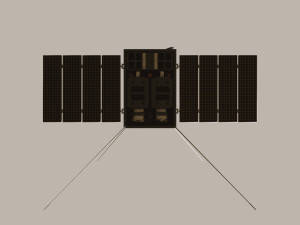 Cube Satellite 3D Model