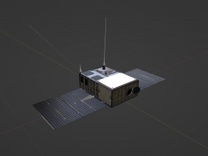 Cube Satellite 3D Model