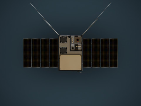 Cube Satellite Modelo 3D