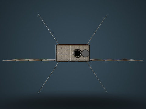 Cube Satellite Modelo 3D