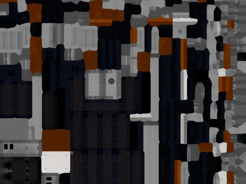 Sat&eacute;lite cubo Modelo 3D