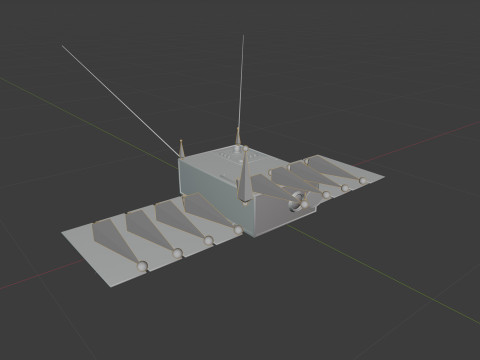 Cube Satellite Modelo 3D