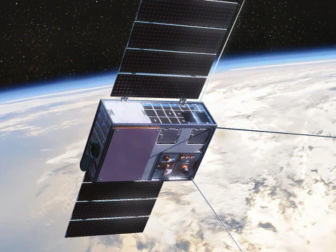 Sat&eacute;lite cubo Modelo 3D