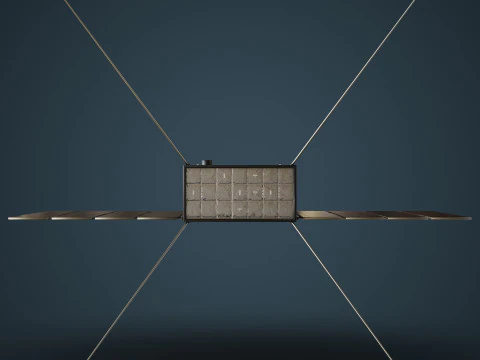 Sat&eacute;lite cubo Modelo 3D