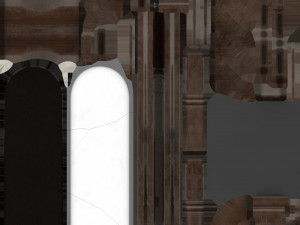 Antique Standing Mirror Model 3D