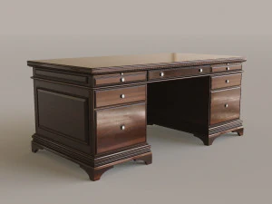 Classic Office Furniture 3D Model