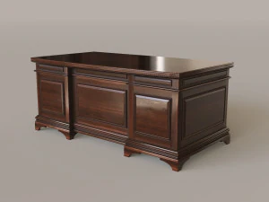 Classic Office Furniture 3D Model