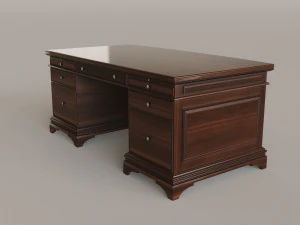 Classic Office Furniture 3D Model