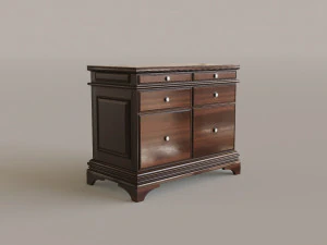 Classic Office Furniture 3D Model
