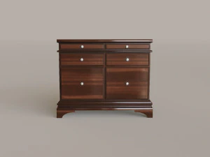 Classic Office Furniture 3D Model
