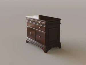 Classic Office Furniture 3D Model