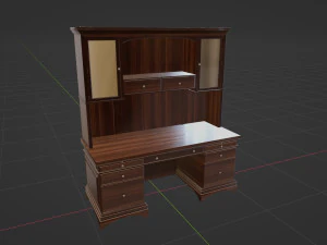 Classic Office Furniture 3D Model