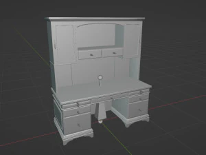 Classic Office Furniture 3D Model
