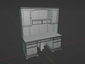 Classic Office Furniture 3D Model