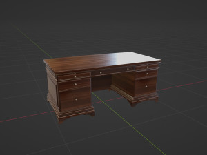 Classic Office Furniture 3D 模型