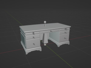 Classic Office Furniture 3D 模型
