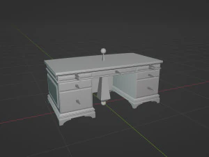 Classic Office Furniture 3D Model