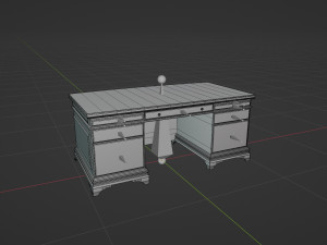 Classic Office Furniture 3D 模型