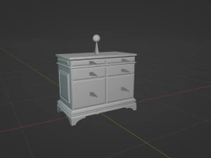 Classic Office Furniture 3D Model