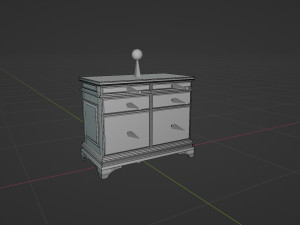 Classic Office Furniture 3D 模型