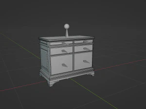 Classic Office Furniture 3D Model