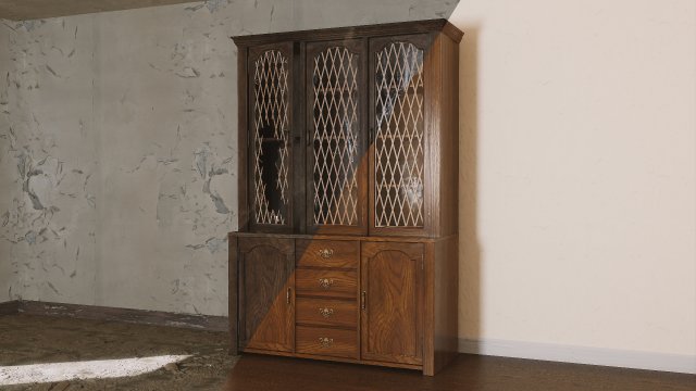 Old Hutch Model 3D .c4d .max .obj .3ds .fbx .stl .blend 