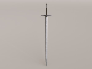 Damascus Claymore 3D Model