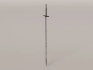 Damascus Claymore 3D Model