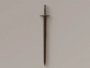 Damascus Claymore 3D Model