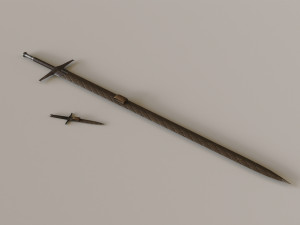 Damascus Claymore 3D Model