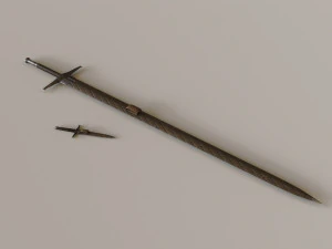 Damascus Claymore 3D Model