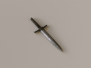 Damascus Claymore 3D Model