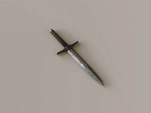 Damascus Claymore 3D Model