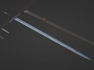 Damascus Claymore 3D Model
