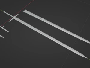 Damascus Claymore 3D Model