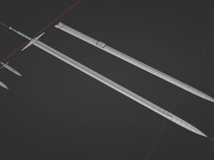 Damascus Claymore 3D Model