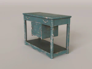 Antiguo soporte r&uacute;stico Modelo 3D