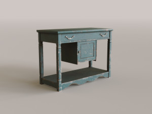 Old Rustic Stand 3D Model