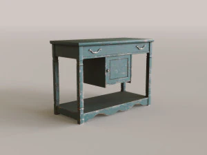 Antiguo soporte r&uacute;stico Modelo 3D