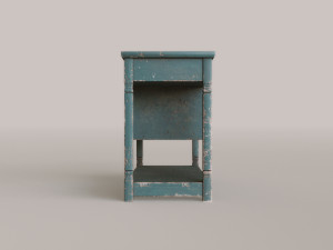 Old Rustic Stand 3D Model