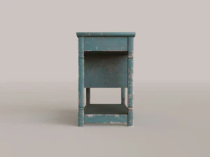 Antiguo soporte r&uacute;stico Modelo 3D