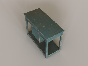 Old Rustic Stand 3D Model