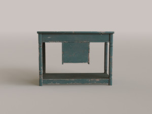 Old Rustic Stand 3D Model