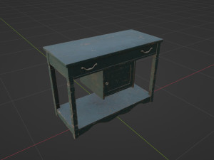 Old Rustic Stand 3D Model