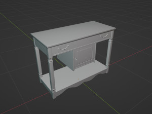 Old Rustic Stand 3D Model