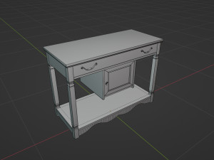 Old Rustic Stand 3D Model