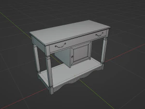 Antiguo soporte r&uacute;stico Modelo 3D