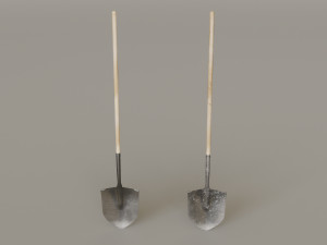 Outdoor Tools And Wheelbarrow 3Dモデル